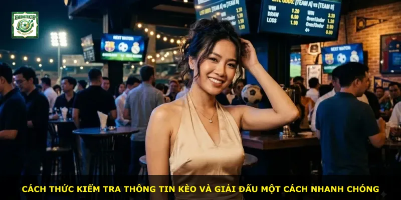 Cách thức kiểm tra thông tin kèo và giải đấu một cách nhanh chóng