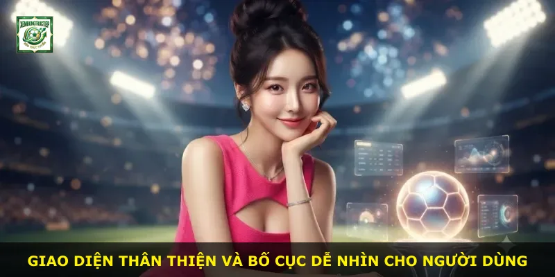 Giao diện thân thiện và bố cục dễ nhìn cho người dùng