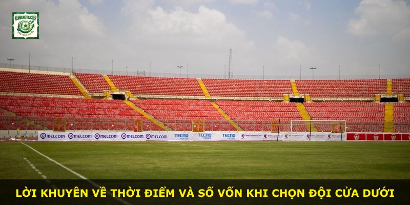 Lời khuyên về thời điểm và số vốn khi chọn đội cửa dưới